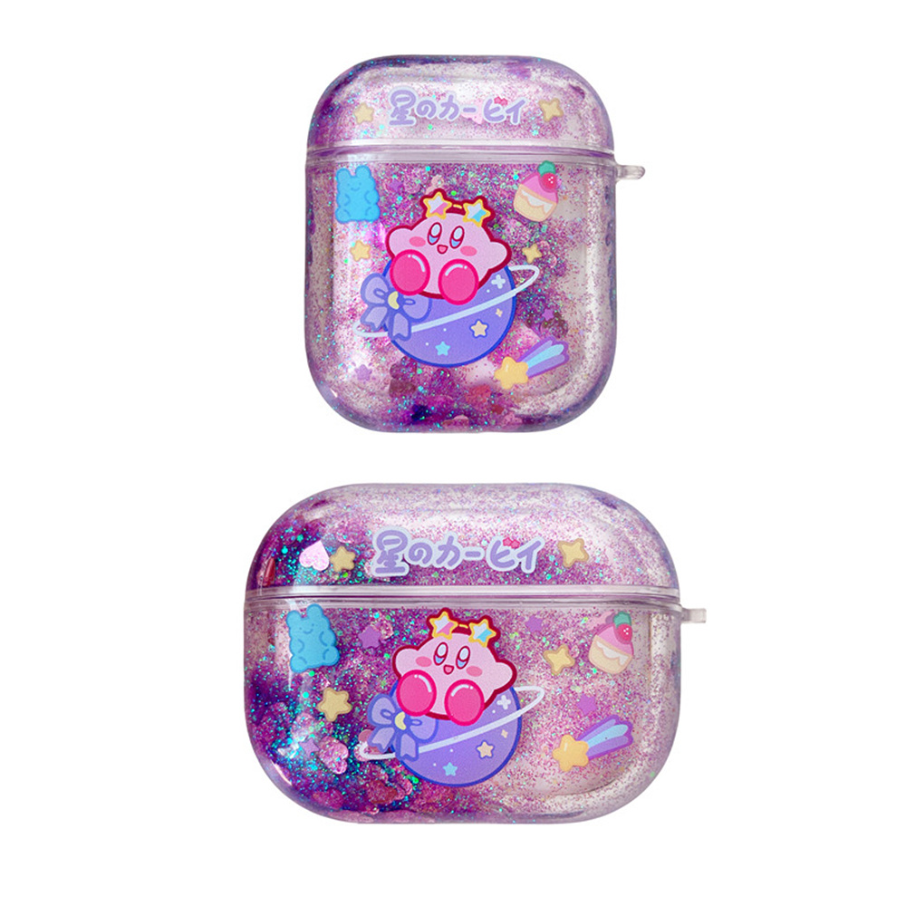 에어팟 4세대 케이스 캐릭터 별의커비 글리터 - 상세 이미지 4