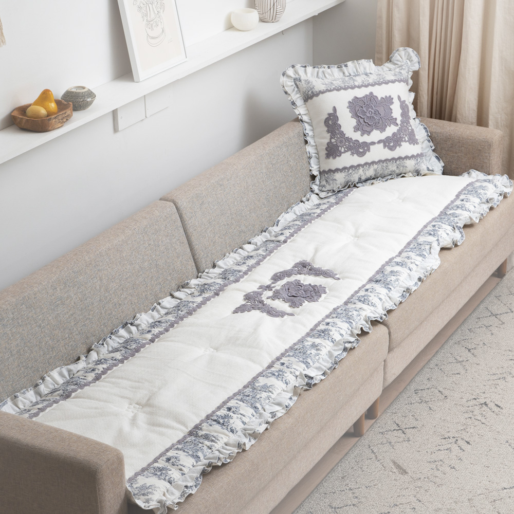 마벨로제 사계절 3인 뜨왈 화이트 쇼파패드 미끄럼방지 소파매트