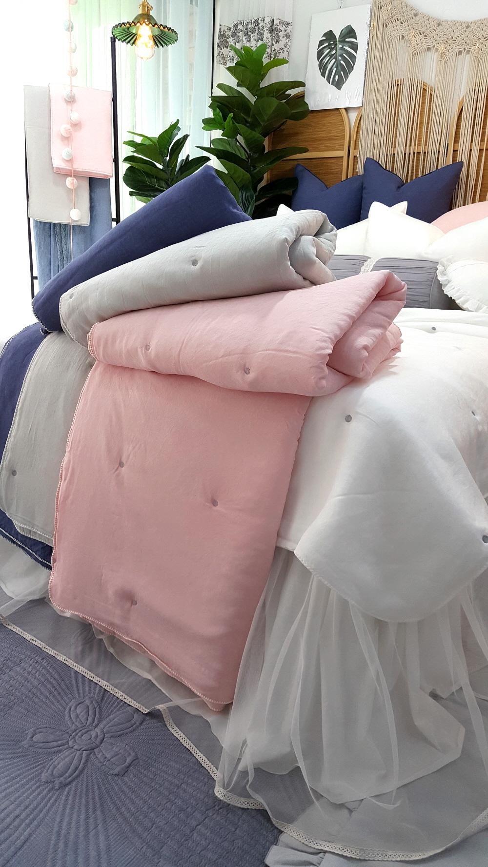 오월 풍기인견이불 100% 시원한 여름이불 세트 슈퍼싱글 퀸 침구 사이즈