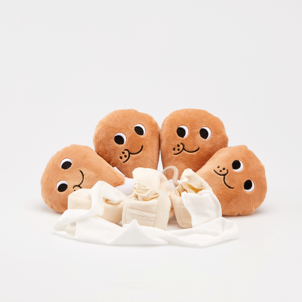 [아아랜드] 치킨인형 강아지 분리불안 노즈워크 인형