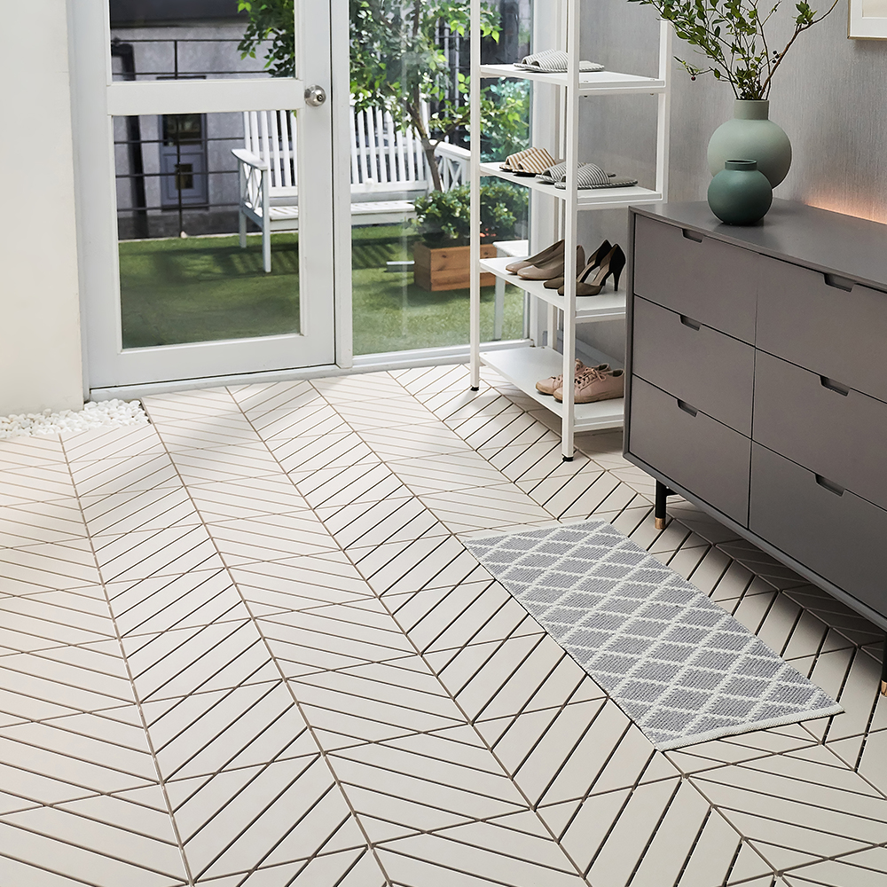 조립식 베란다 현관 테라스 발코니 바닥 데크 타일 마루 발판 바닥재 일자형 2ea