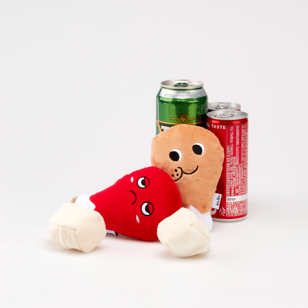 [아아랜드] 치킨인형 강아지 분리불안 노즈워크 인형