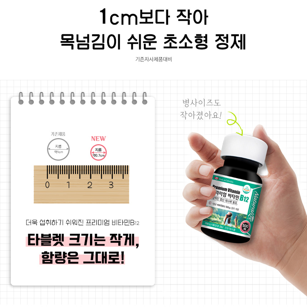 고농축 비타민 b12 수용성 비타민비12 고함량 단일성분 3개월분 - 상세 이미지 5