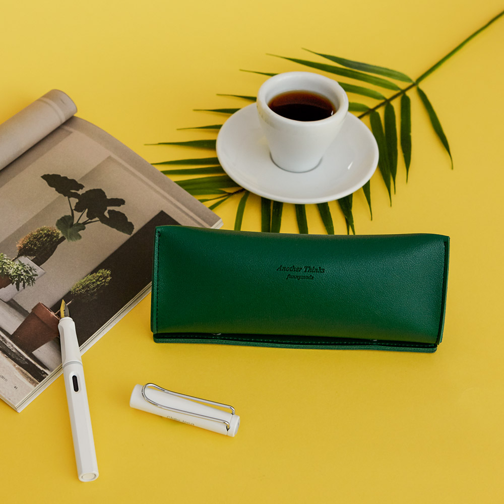 [각인가능] 고등학생 대학생 중학생 가죽 필통 파우치 이미지 3