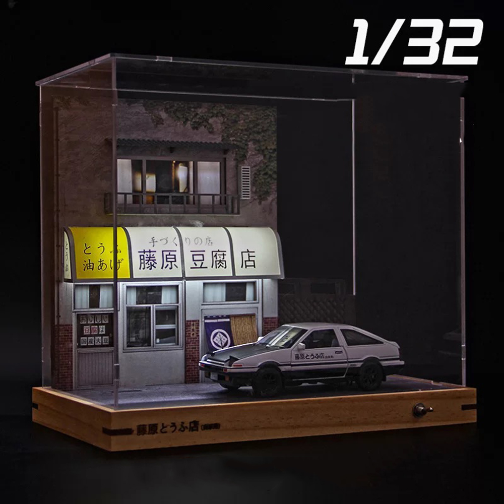 이니셜D 도요타 AE86 두부가게 다이캐스트 자동차 피규어 디오라마 장식 AE86 화이트커버 - 상세 이미지 4