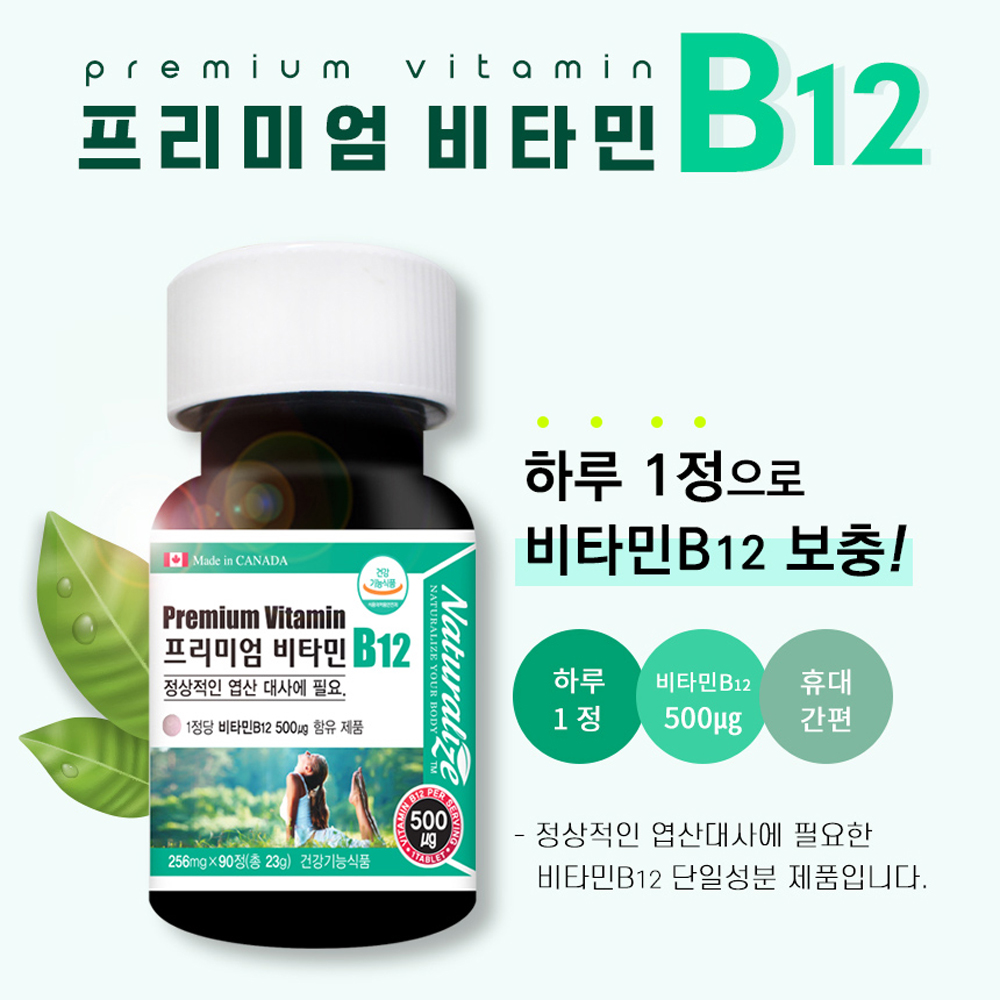 고농축 비타민 b12 수용성 비타민비12 고함량 단일성분 3개월분 - 상세 이미지 2