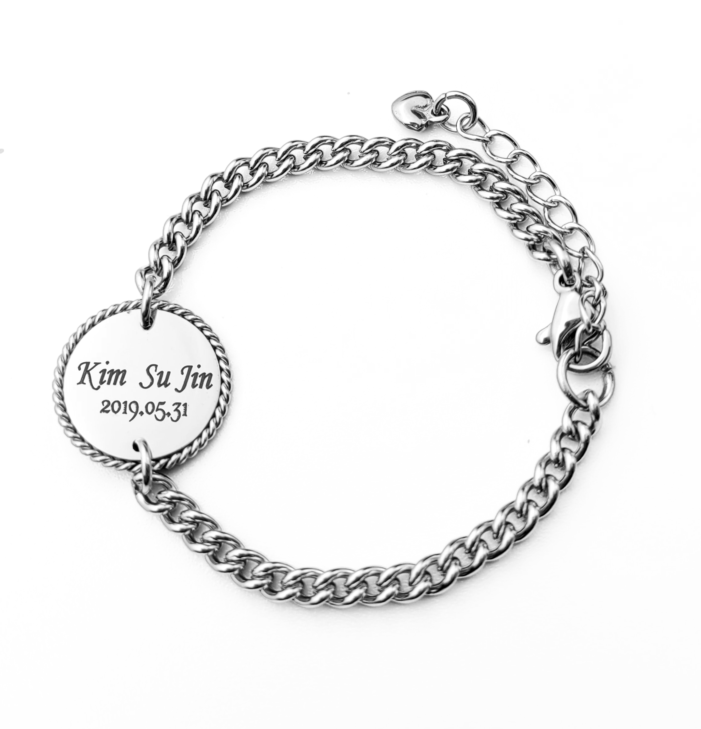 미아방지 목걸이 써지컬스틸 로프 아기 유아 어린이