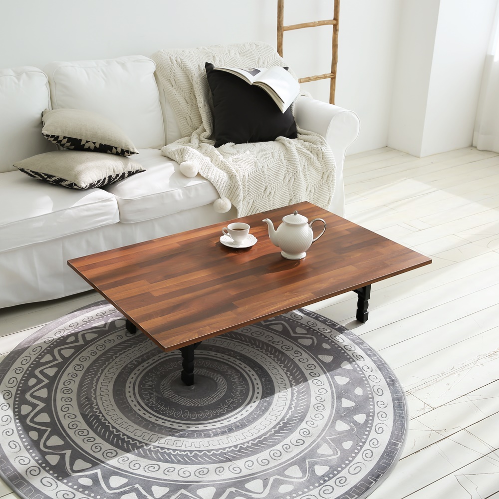 퍼플뉴퍼니처 1200 접이식 2인 4인 6인 좌식 테이블 식탁 거실 티 접이식 원룸 테이블