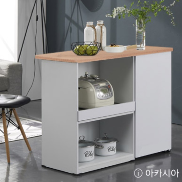 ㄱ자식탁 베이킹 작업대 ㄱ자 아일랜드 식탁 접이식 조리대 홈바 확장형 확장 광파 오븐