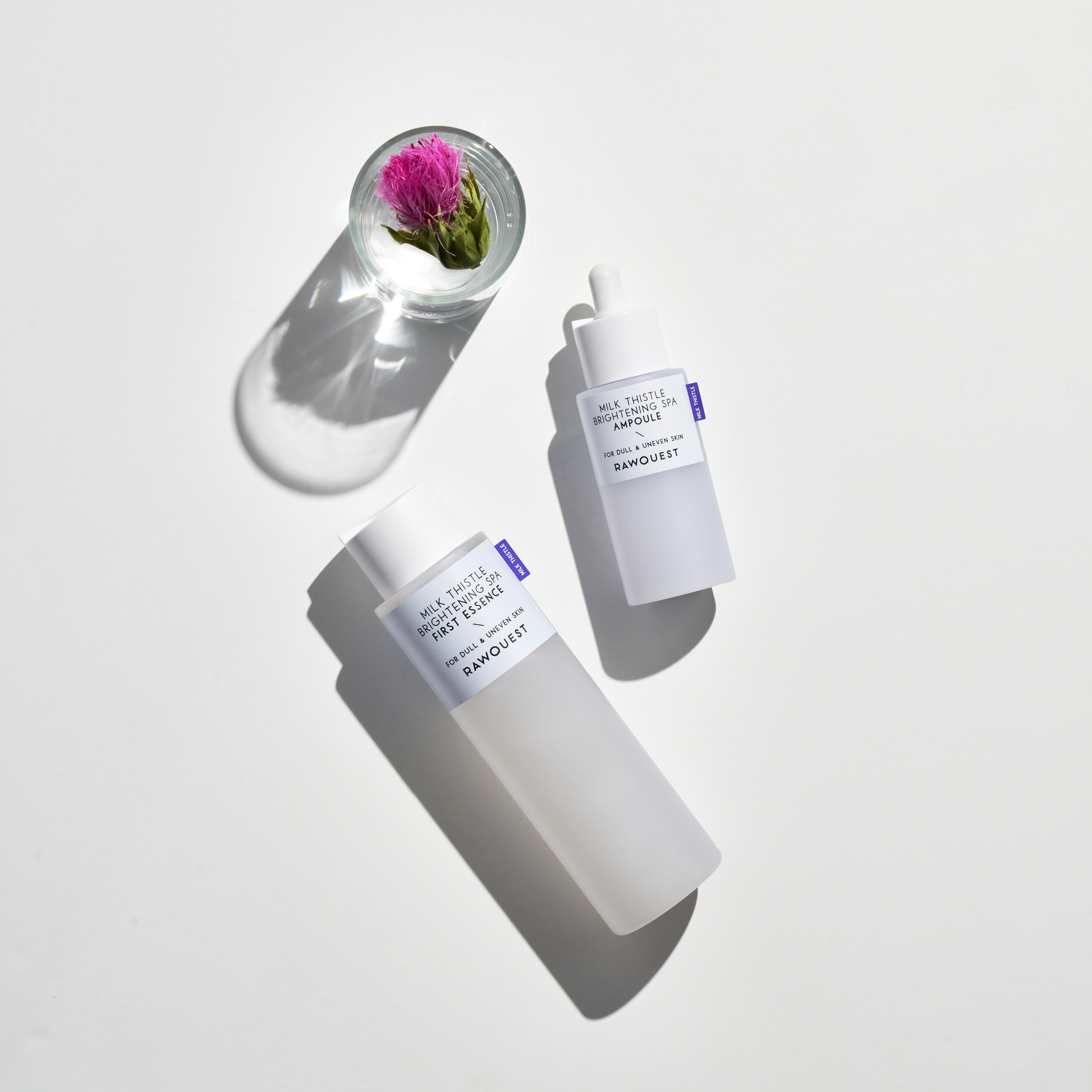 [로우퀘스트] 밀크시슬 미백 모공 듀오 (앰플 50ml+에센스 200ml) 피부진정 - 상세 이미지 2