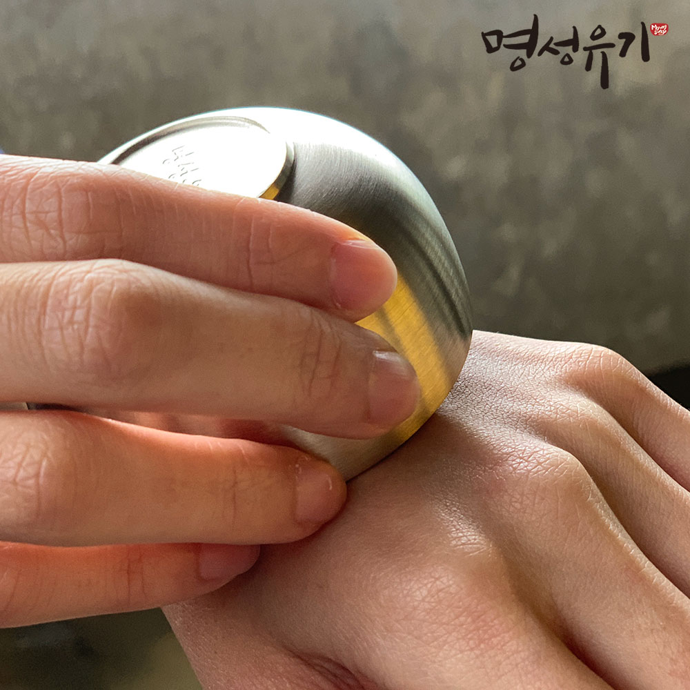 명성 방짜 구두주걱 유기괄사 마사지기 마사지도구 각인 - 상세 이미지 2