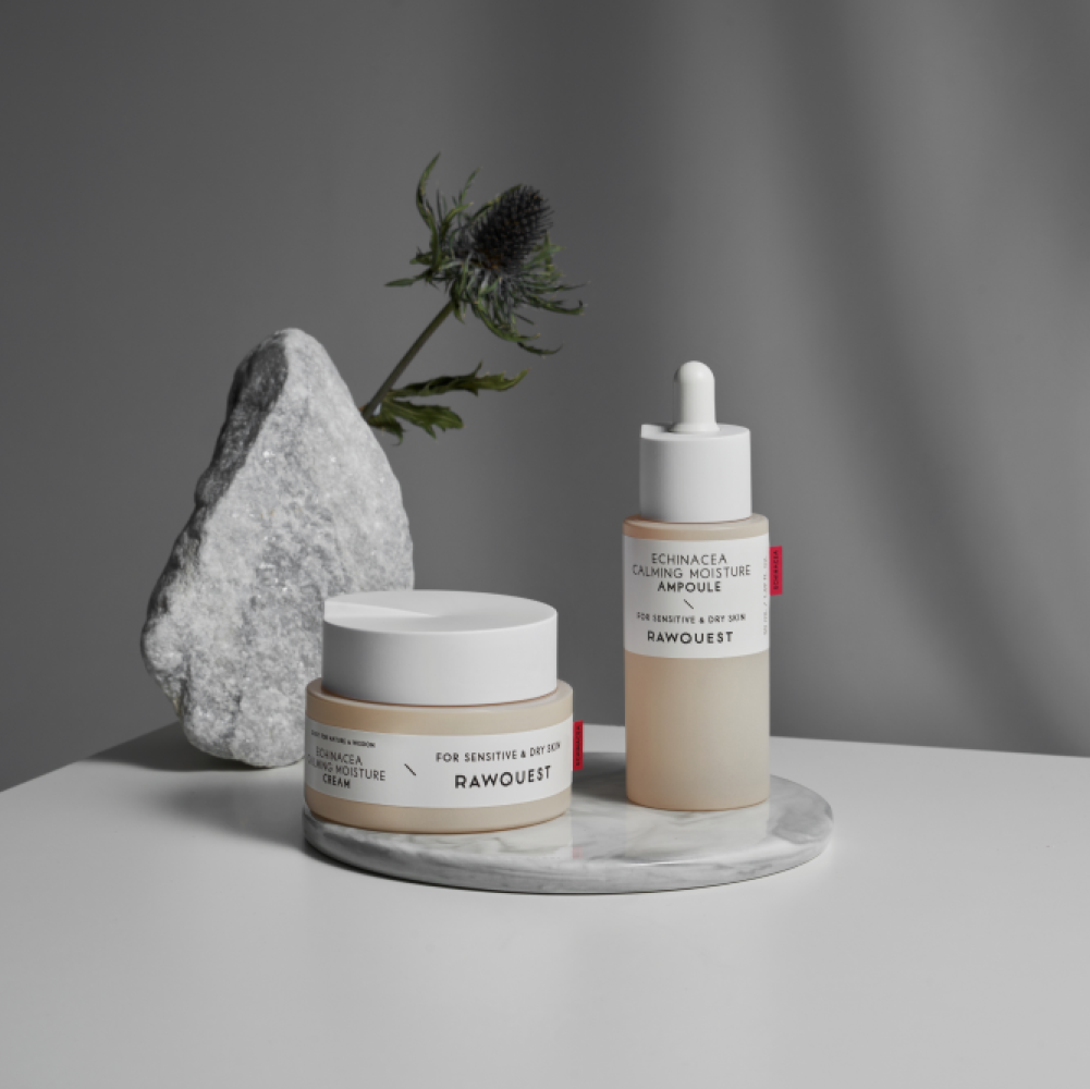 [로우퀘스트] 에키네시아 진정 보습 2종세트 (앰플50ml+크림50ml) - 상세 이미지 2