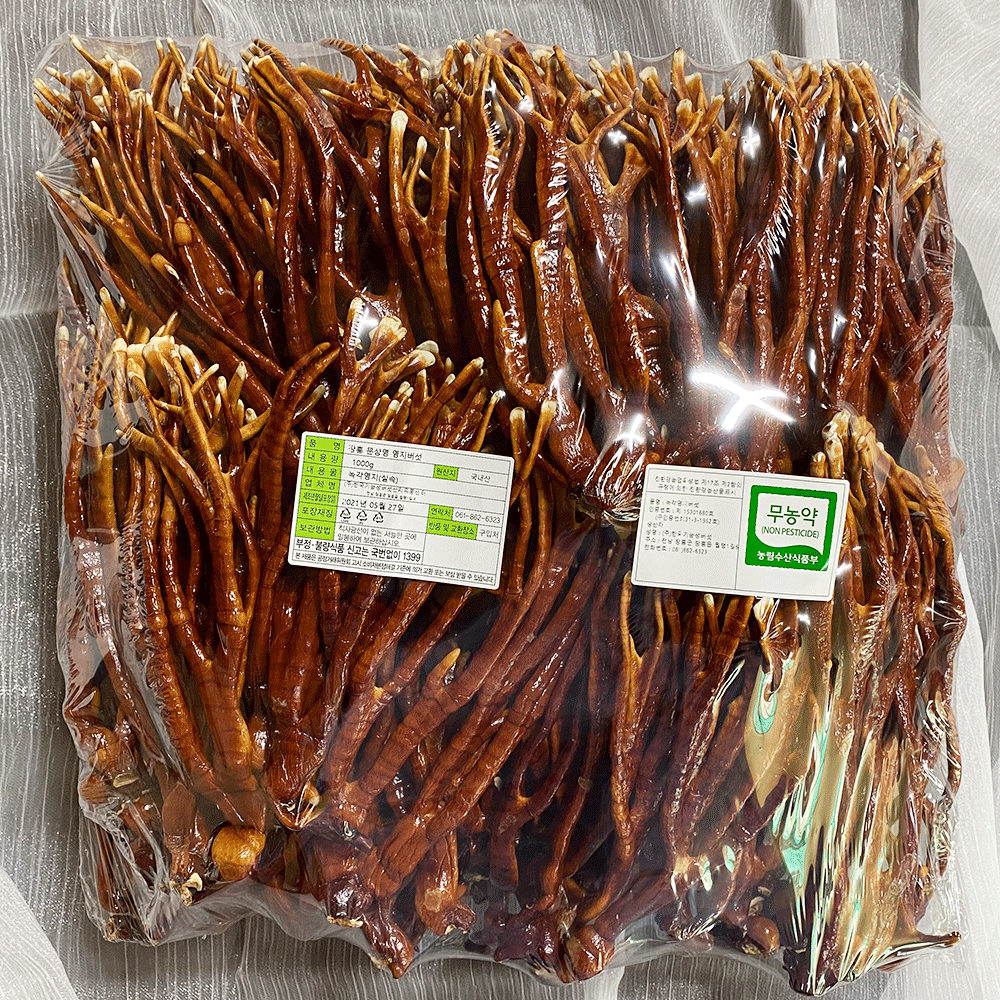 무농약 녹각영지버섯 1kg (실속형)