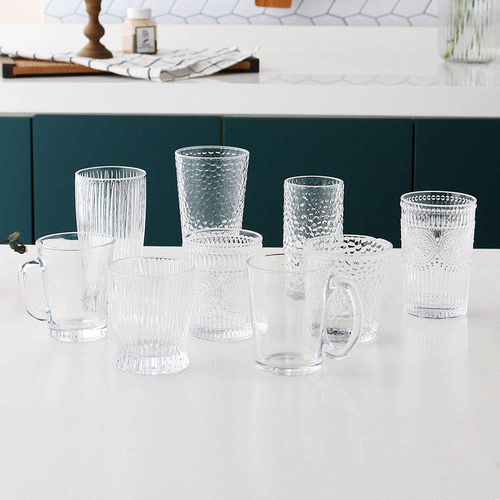 예쁜 유리 손잡이 보드카 위스키 양주 하이볼 고블렛 맥주 잔 컵 홈카페 드림캐쳐 온더락