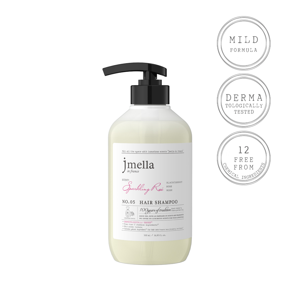[샴푸세트] 제이멜라 인 프랑스 스파클링 로제 헤어 샴푸 500ml 3개 - 상세 이미지 3