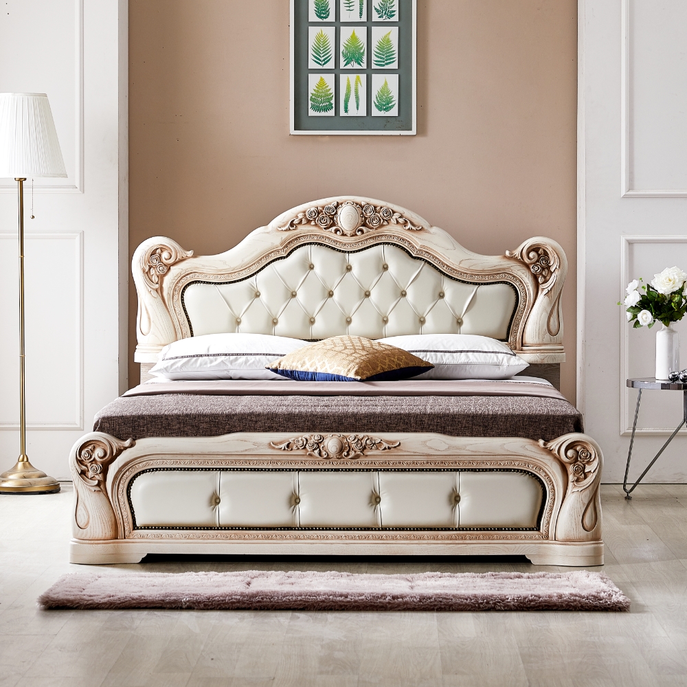 이노센트 부르주아 가죽침대 Q＋본넬양면매트리스 i100538