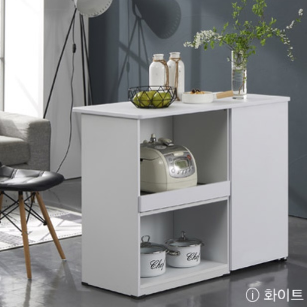 ㄱ자식탁 베이킹 작업대 ㄱ자 아일랜드 식탁 접이식 조리대 홈바 확장형 확장 광파 오븐