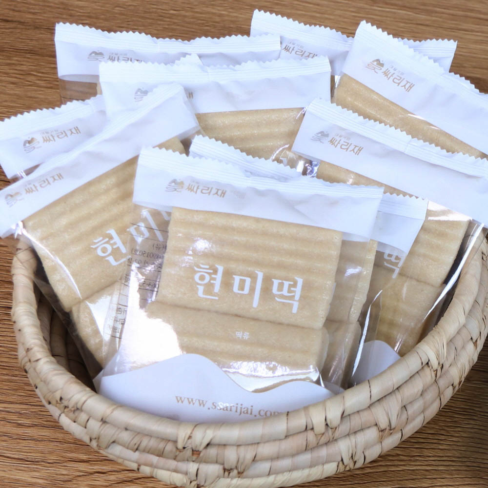 싸리재 [ 두부 현미떡 130g 10봉] 절편 아침대용 떡 개별포장 - 상세 이미지 3