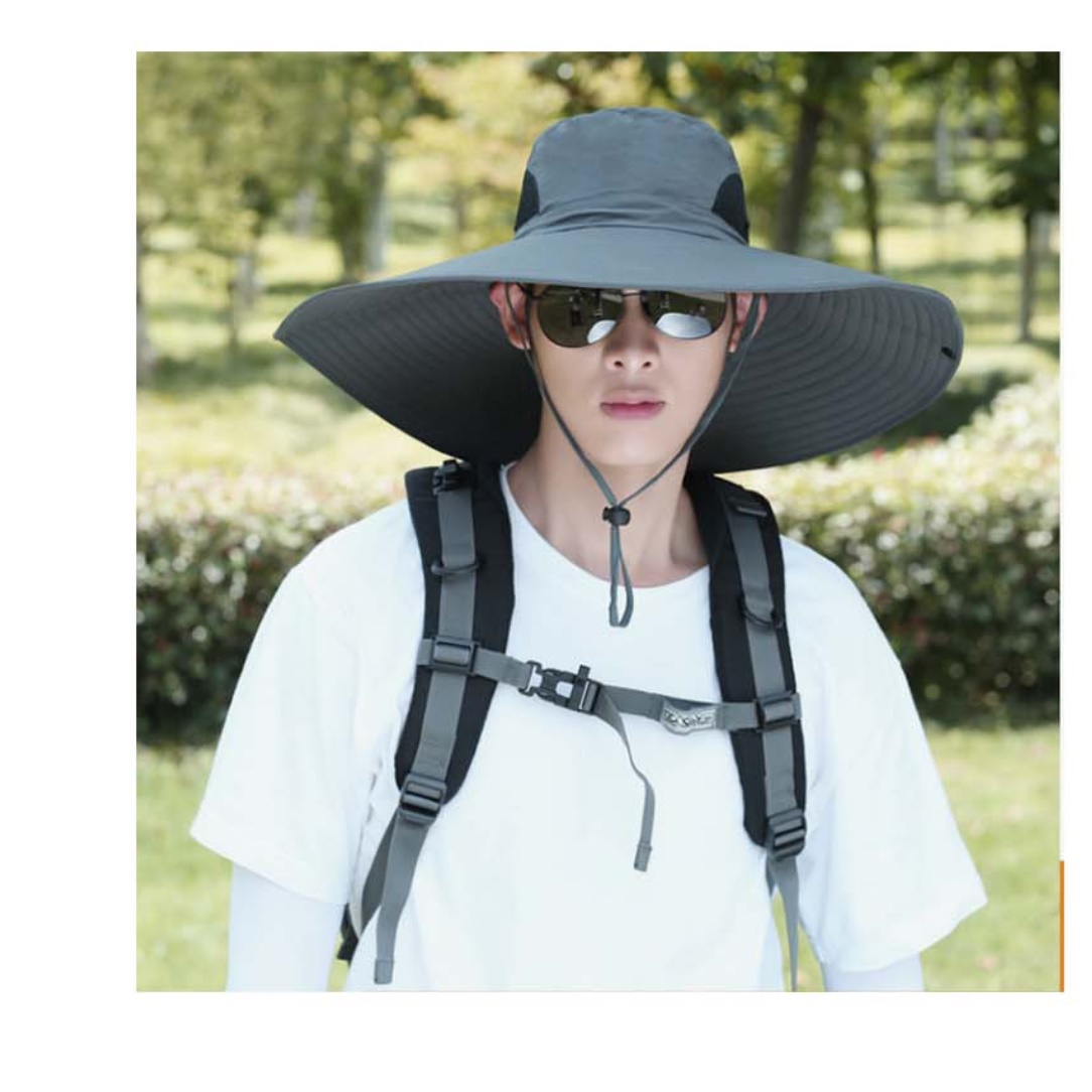 여행용 남성 와이드 챙 휴가 모자 캠핑용모자 캠핑 정글모자 남자 여름 넓은 사파리 벌초 - 상세 이미지 5
