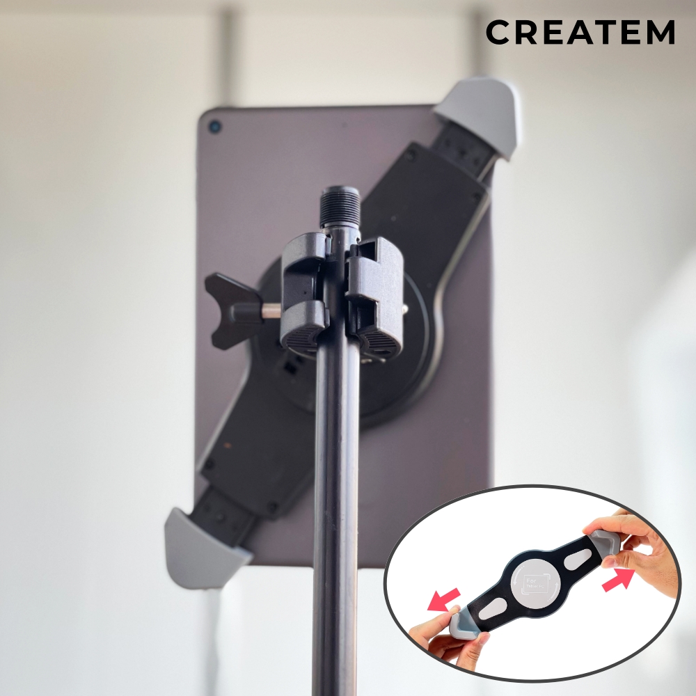 만능 아이패드 거치대 보면대 - 프로 스탠드 암 태블릿 사이즈 (9.5-14.5인치)