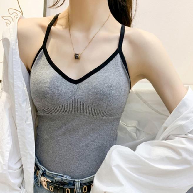 여자 운동 티셔츠 여성 쿨링 노 브라 탑 티셔츠 캡 내장 시원한 마라톤 여름 패드 나시