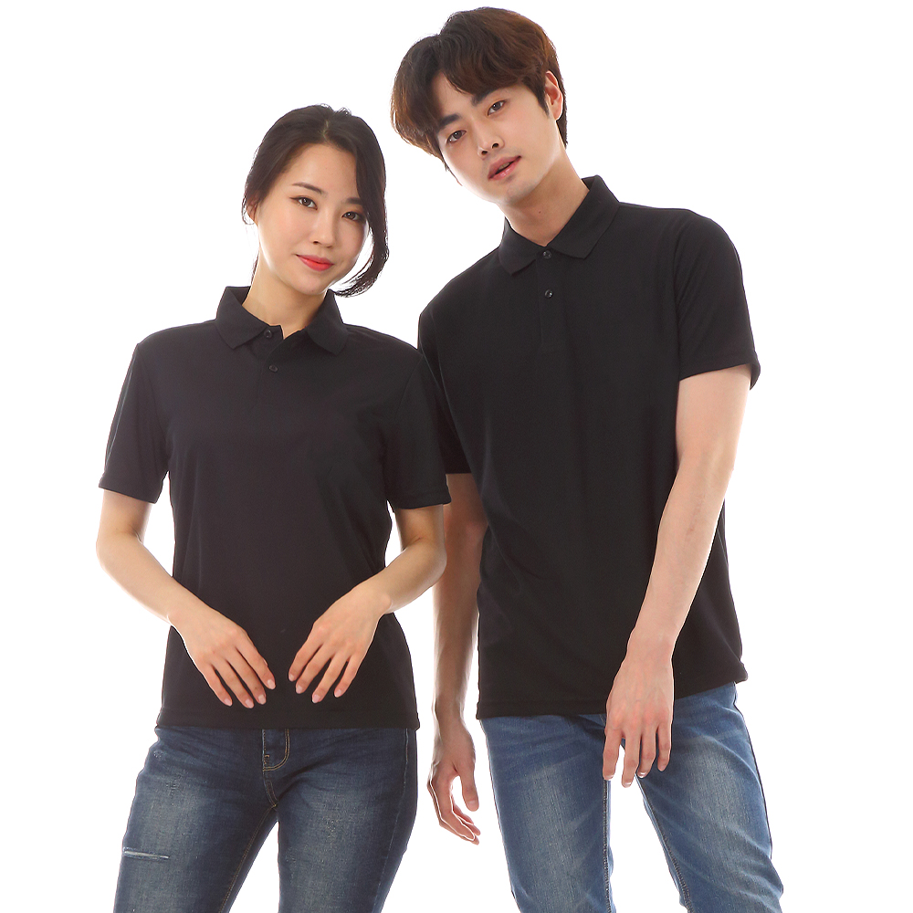 (21color)쿨론카라 반팔티셔츠 (포켓없음)  단체 가게 음식점 홀서빙복 - 상세 이미지 3