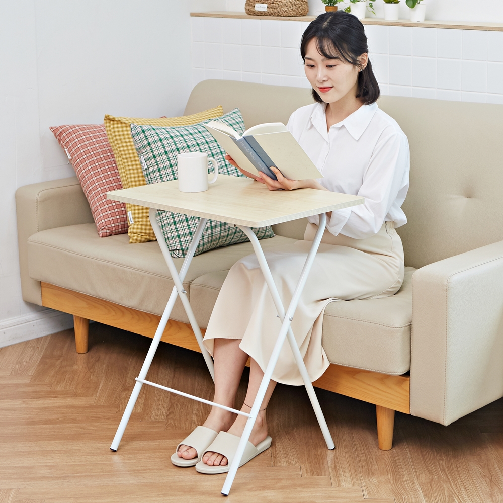 원룸 접이식 테이블 간이 식탁 침대 베드 트레이 접는 폴딩 고기 테이블