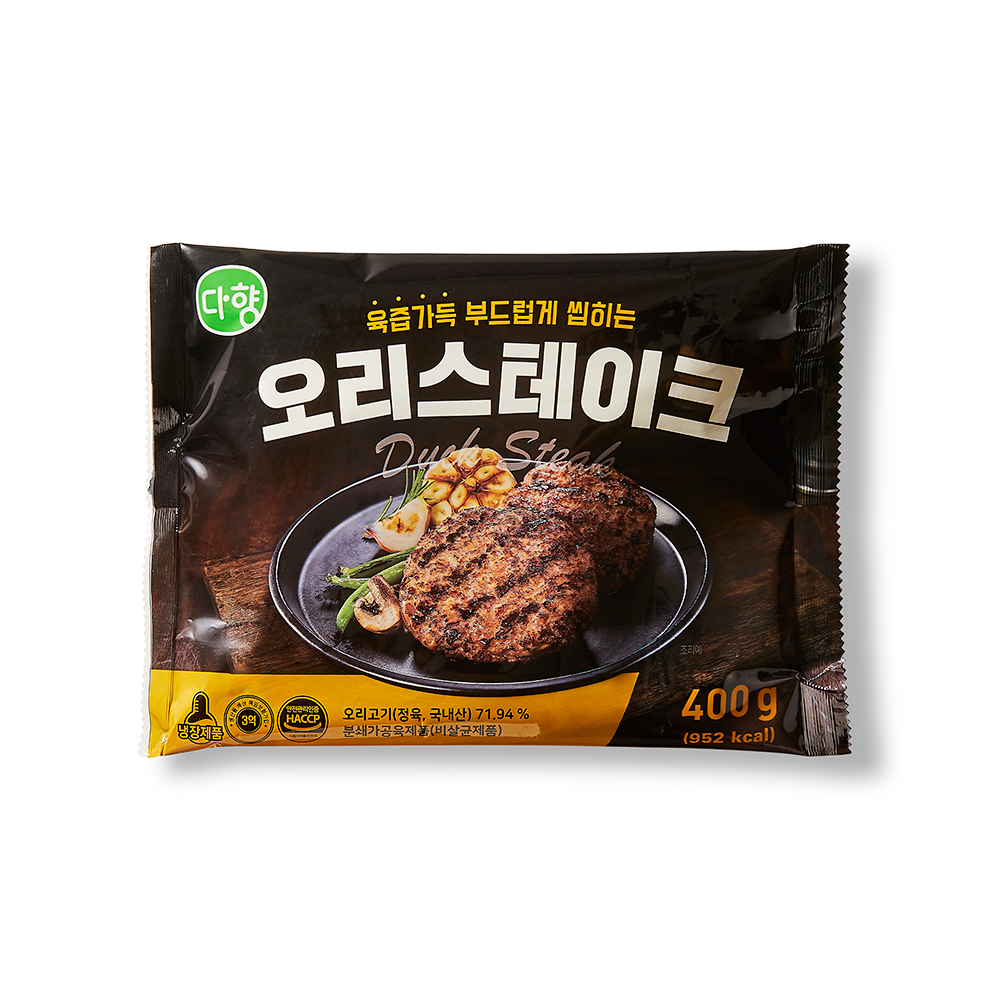 다향오리 오리고기 숯불갈비맛 오리스테이크 - 상품 이미지