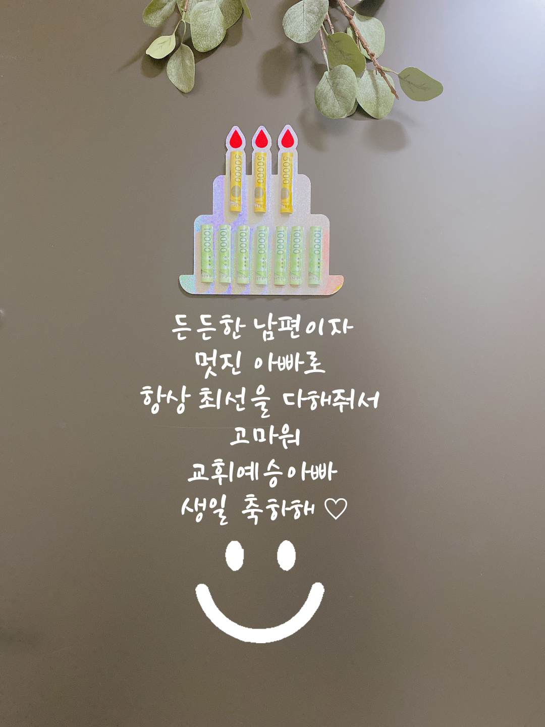 레터링스티커 부모님용돈이벤트 데코용품 선물 남편 딸 아들 결혼기념일 이벤트 서체번호1 - 상세 이미지 3