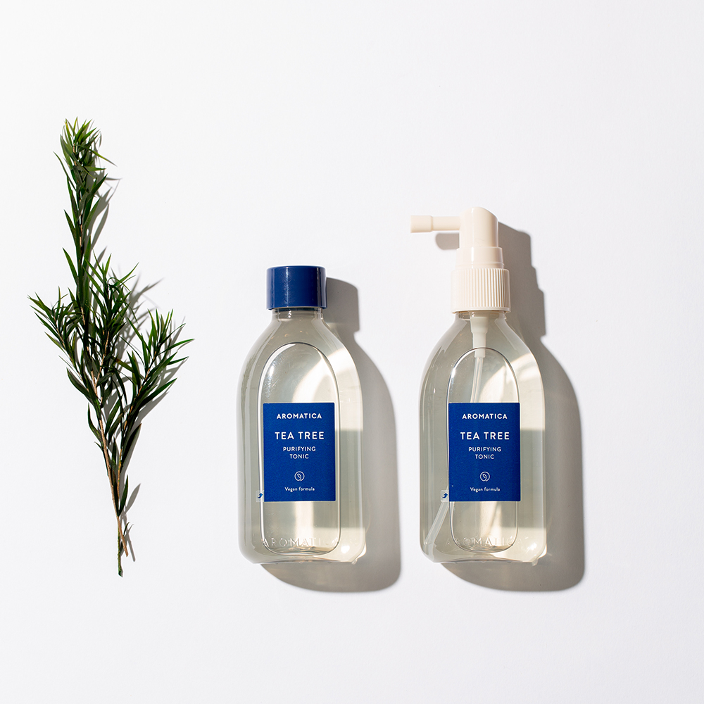 아로마티카 두피 토닉 본품 & 리필 세트 (100ML+100ML) 두피 스프레이 강화 탈모 케어 헤어토닉 앰플 쿨링 보습