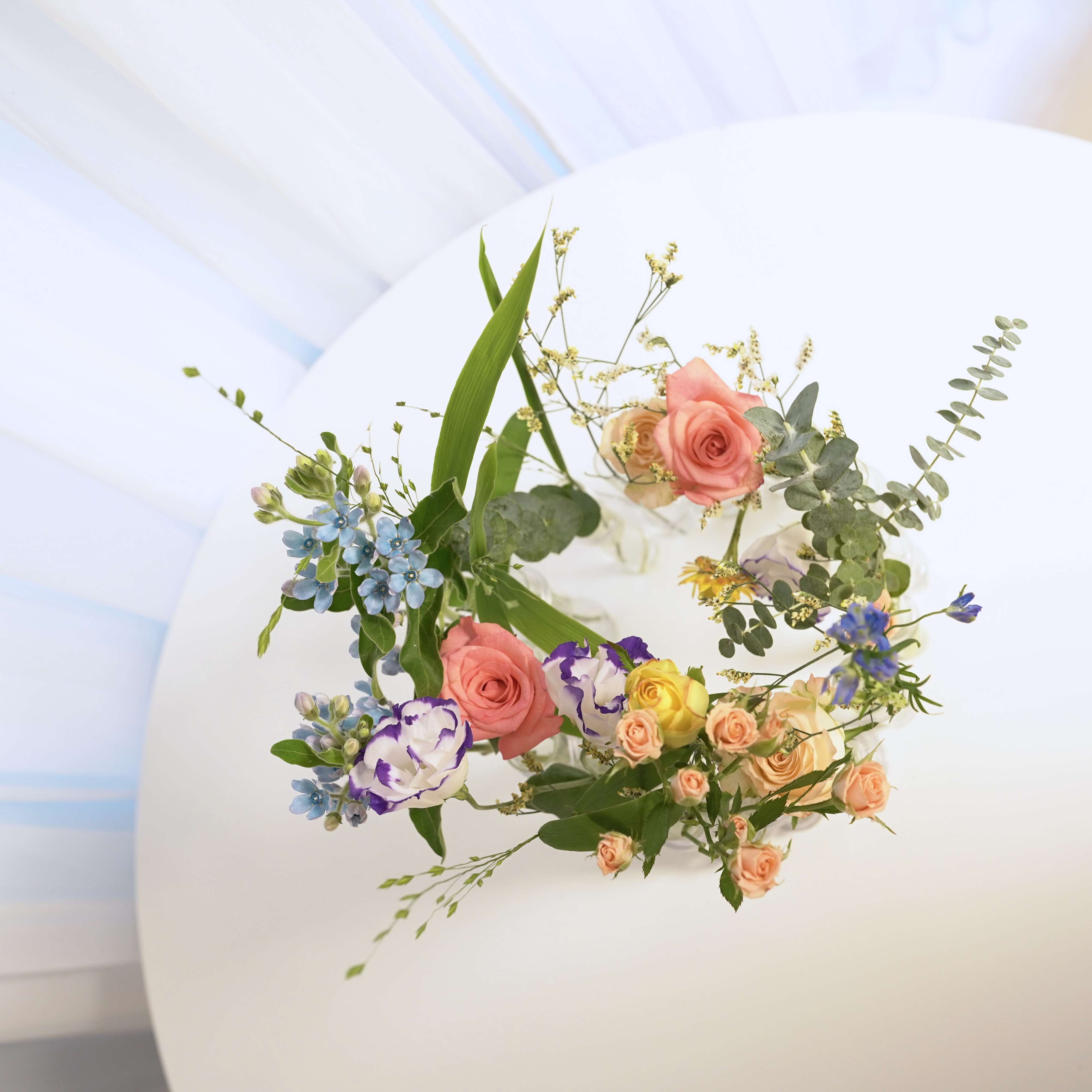 이케바나 화병 유리 꽃병 미니 실린더 체체