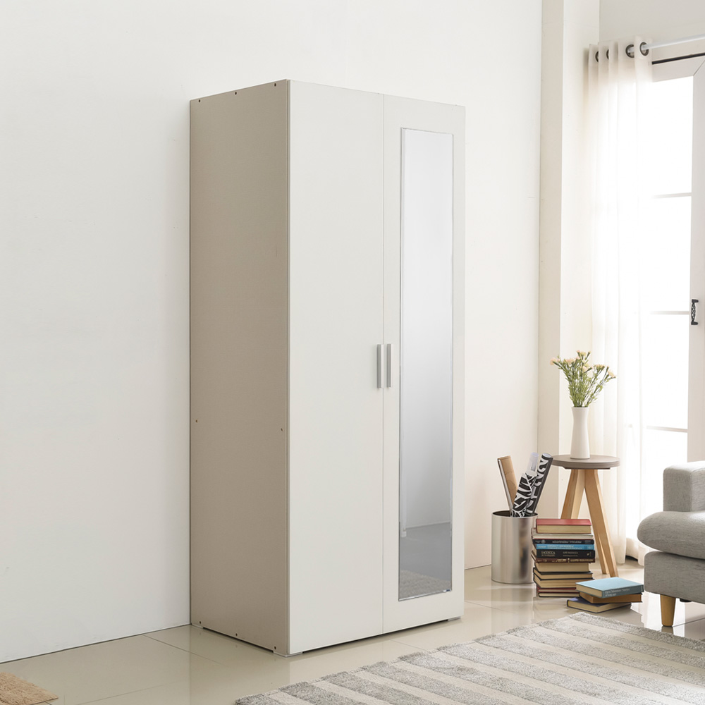 장인가구 비트 전신거울 800 옷장 선반형 키큰 싱글 미니 원룸 안방 입본장 상세 이미지 2