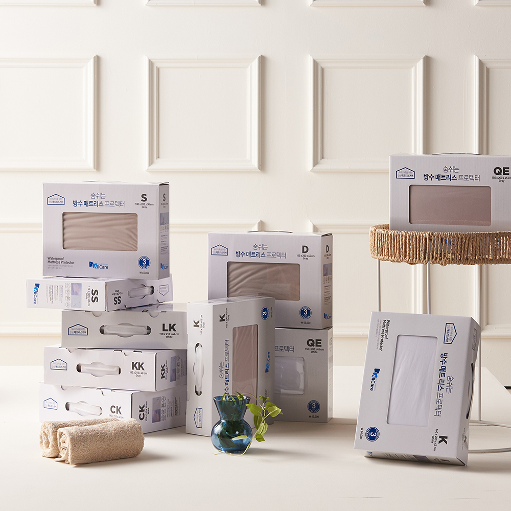 1+1 10%할인 / 2개 이상 할인 매트리스커버 방수 침대커버 진드기차단 밴드형 화이트, SS(슈퍼싱글)1100