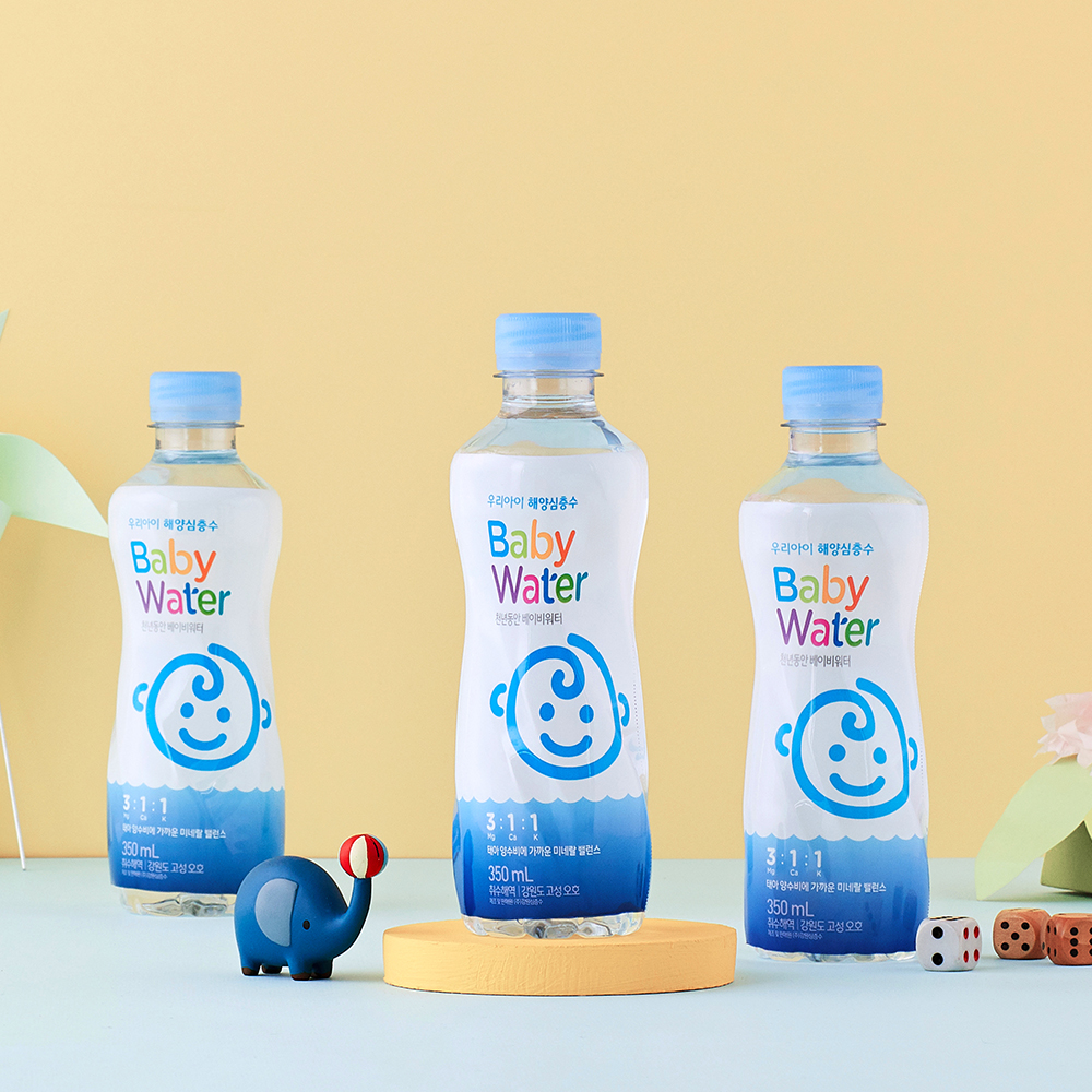 천년동안 해양심층수 베이비워터 350ml 20개입 미니 미네랄워터 아기물 분유물