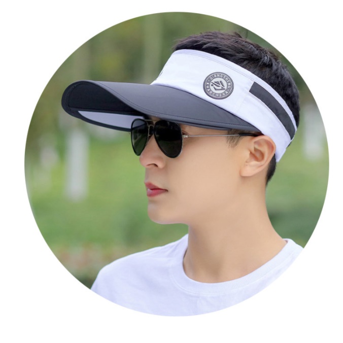 캐디모자 성인 물놀이 모자 명품 썬캡 조깅모자 창큰 차광 해수욕장 텃 밭 햇빛가림 작업용 - 상세 이미지 3