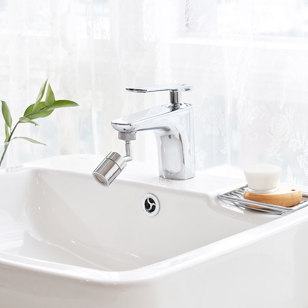 [단독] 세면대 워터탭 아기 비데 회전 수전 신생아 스윙글1개+필터3세트