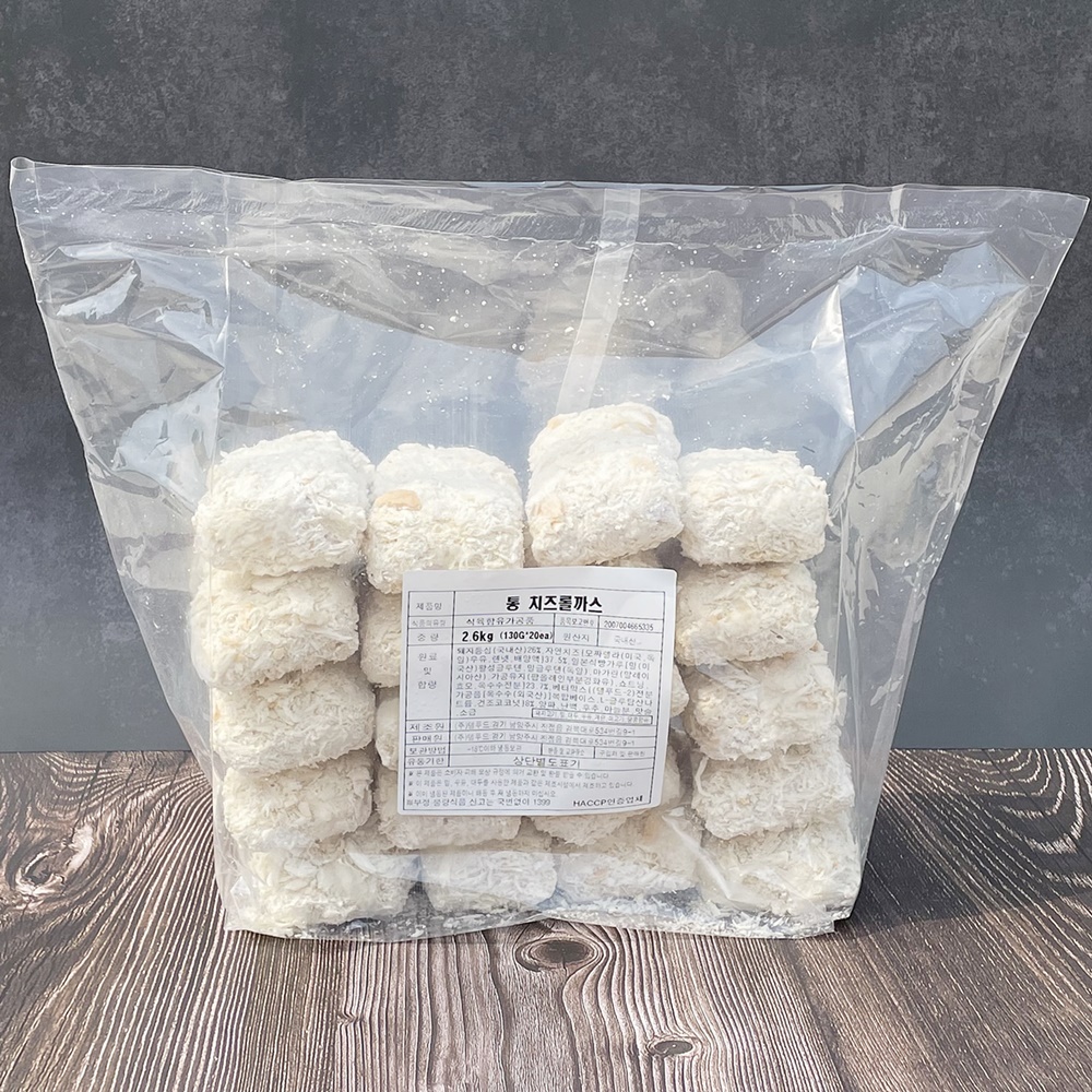 텔푸드 수제 통치즈롤까스 통 치즈 등심 돈까스 업소용 130g, 20개