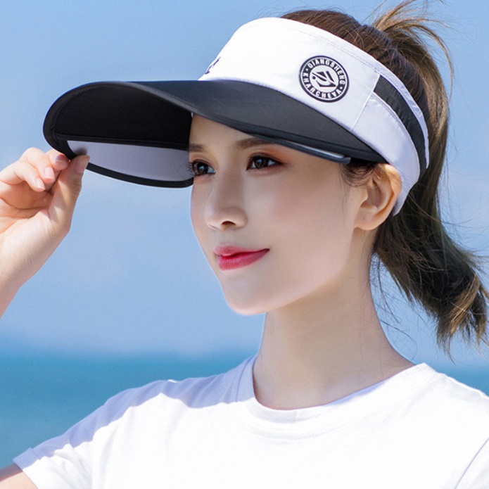 캐디모자 성인 물놀이 모자 명품 썬캡 조깅모자 창큰 차광 해수욕장 텃 밭 햇빛가림 작업용 - 상세 이미지 5