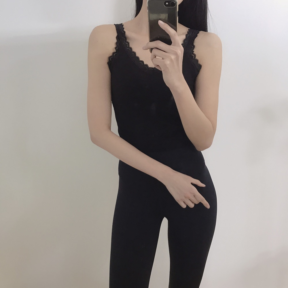 로라벨 레이스 노와이어 요가 브라탑 필라테스복 요가복 커버업 상의 필라테스옷 크롭 탑 - 상세 이미지 3