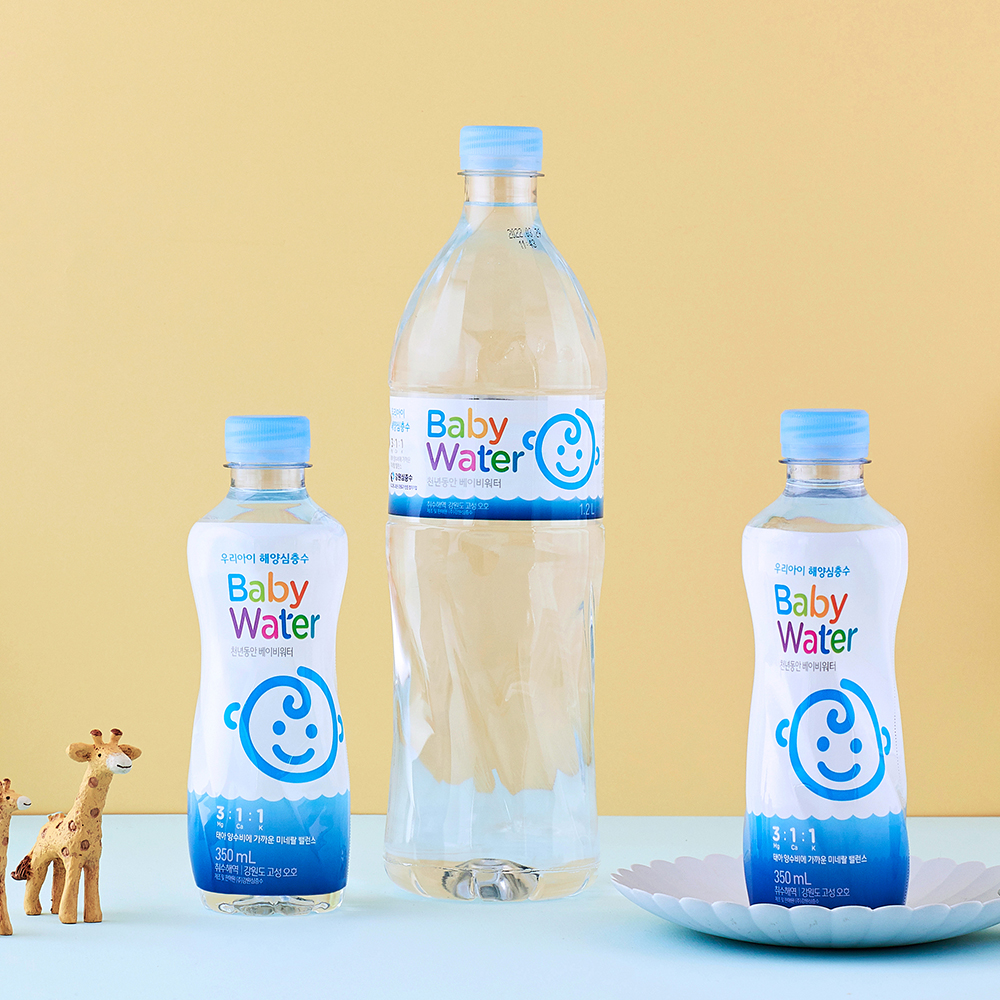 천년동안 해양심층수 베이비워터 350ml 20개입 미니 미네랄워터 아기물 분유물