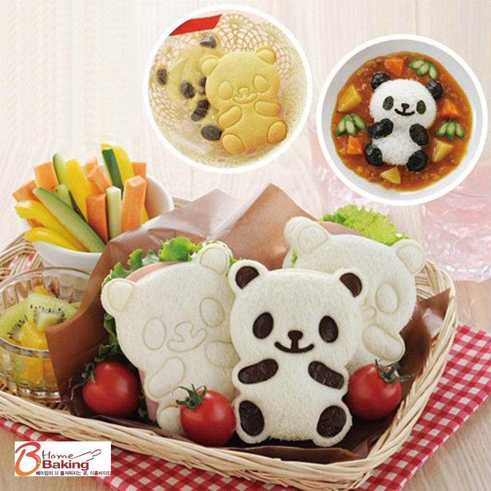 아기팬더 카레밥/주먹밥틀 피크닉 나들이 소풍도시락 김밥 런치 도시락케이스 도시락꾸미기