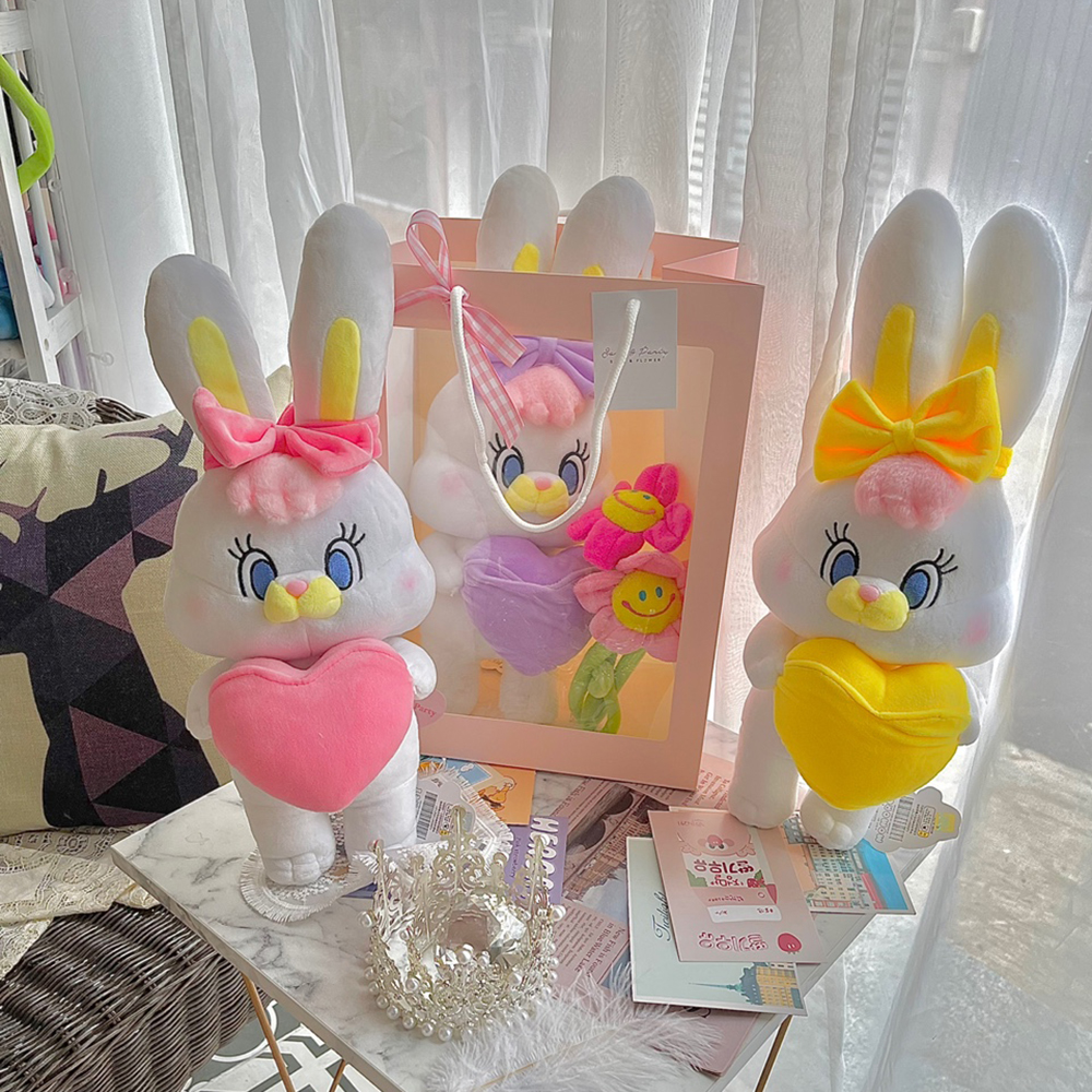하트리코 인형 꽃다발 쇼핑백 선물세트 여자친구 생일선물 - 상세 이미지 2