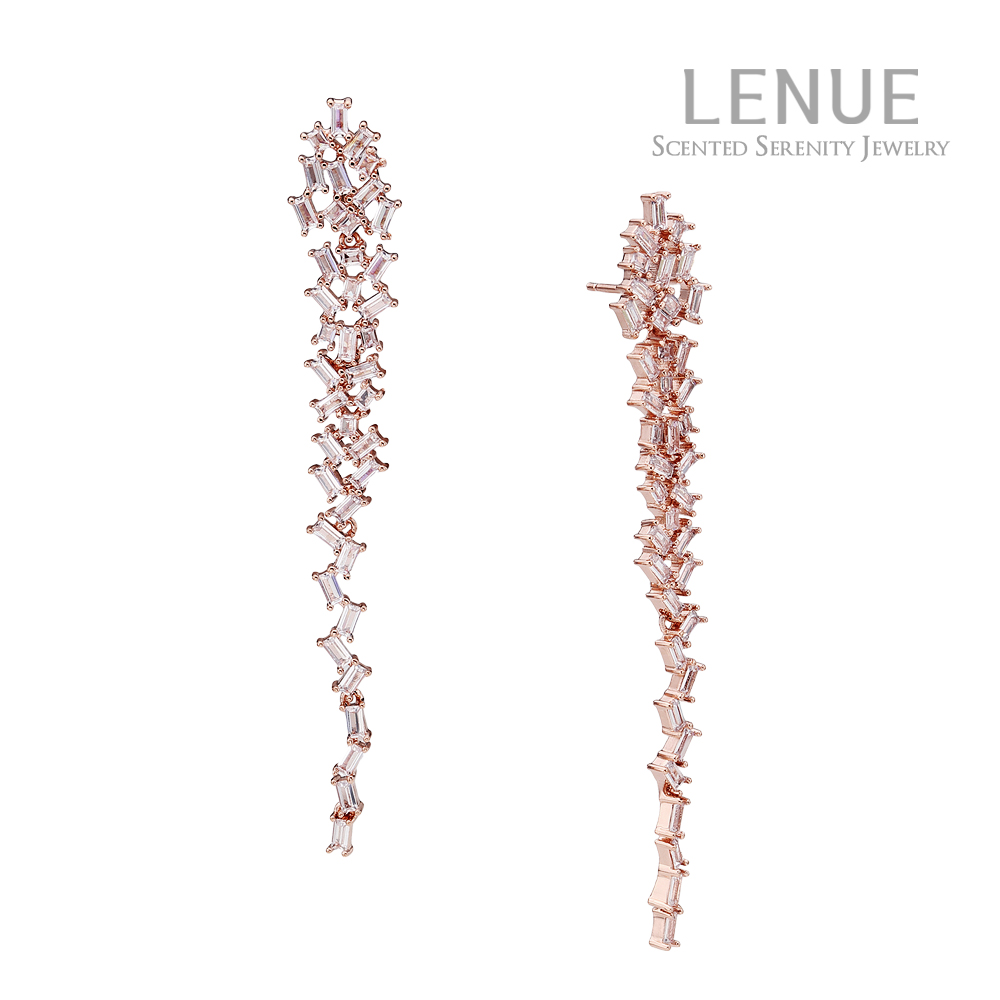 [레뉴] 브릴리앙 부케 귀걸이 / 실버침 화려한 셀프웨딩 결혼식 피로연 연말 파티 모임