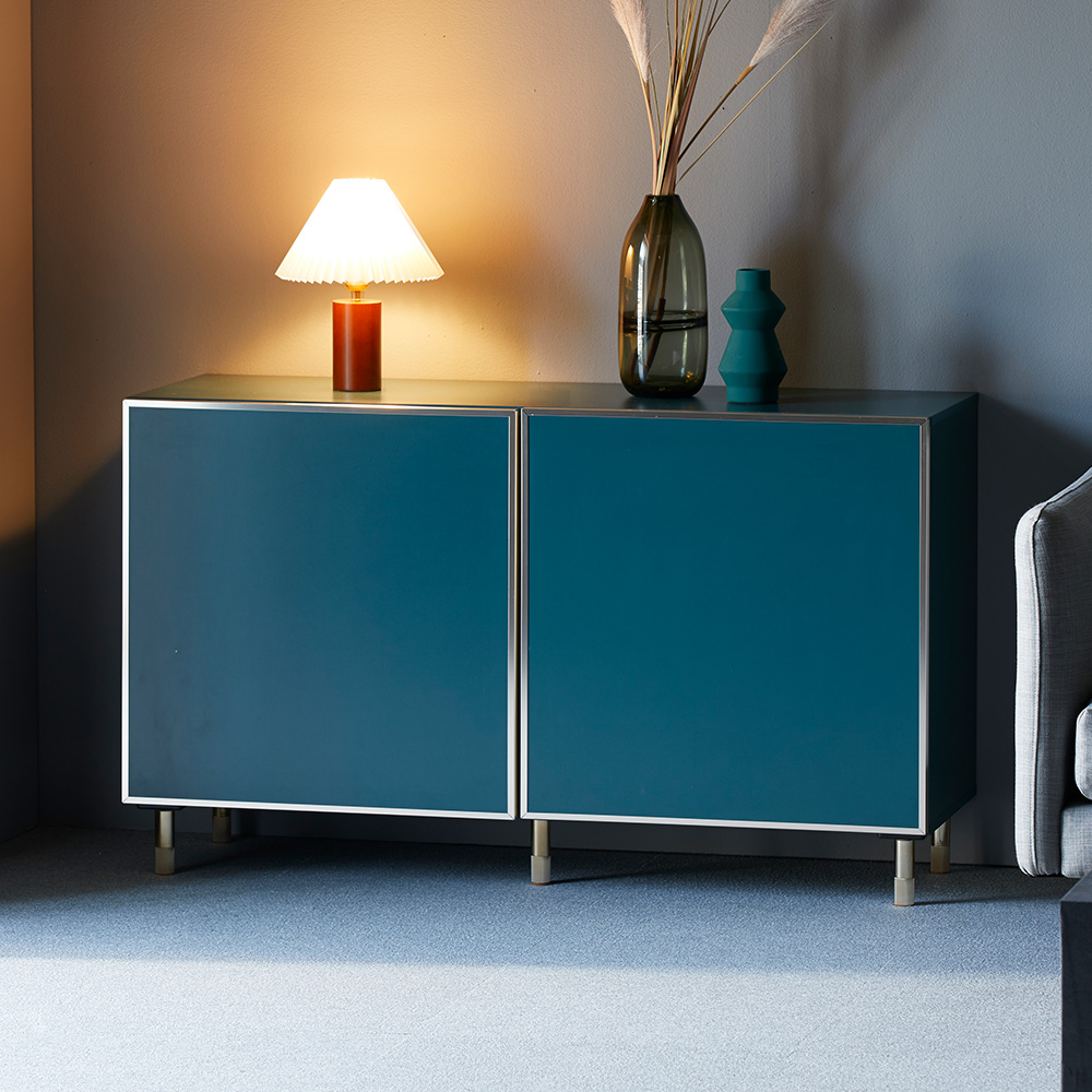 장인가구 컬렉 높은 사이드보드 거실장 1200 도어형