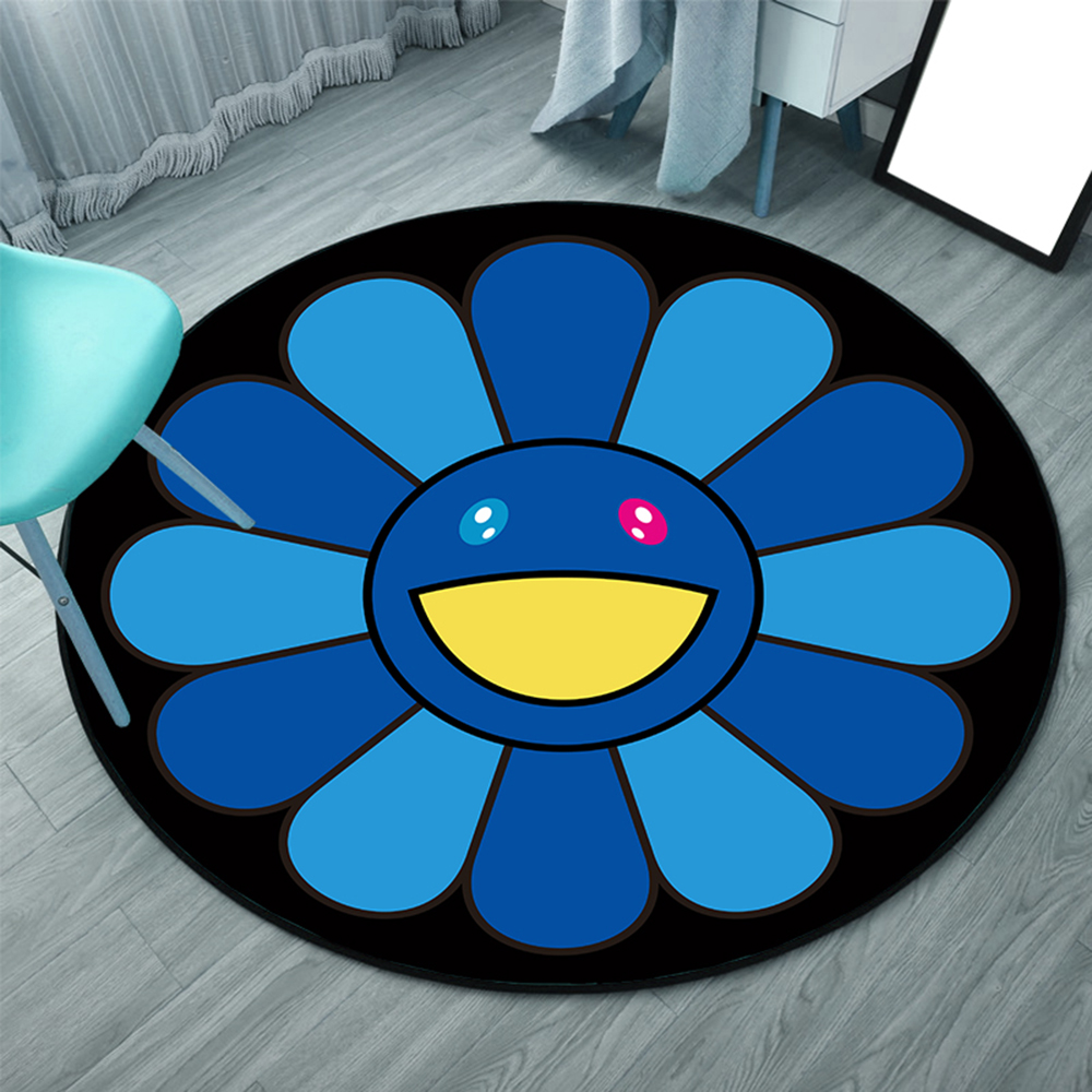 거실용 러그 카페트 무라카미다카시 카이카이 플라워 꽃 A 80cm - 상세 이미지 3