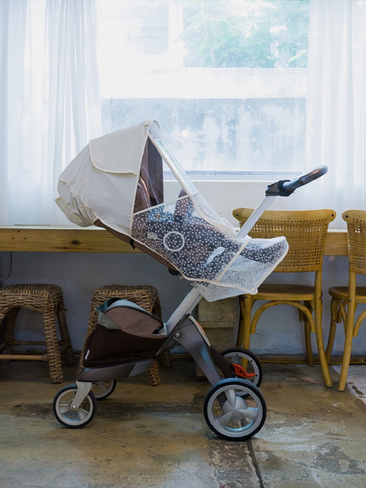 오맘 레이스 유모차모기장 커버 햇빛가리개 통풍 방충 덮개 국내생산 인증