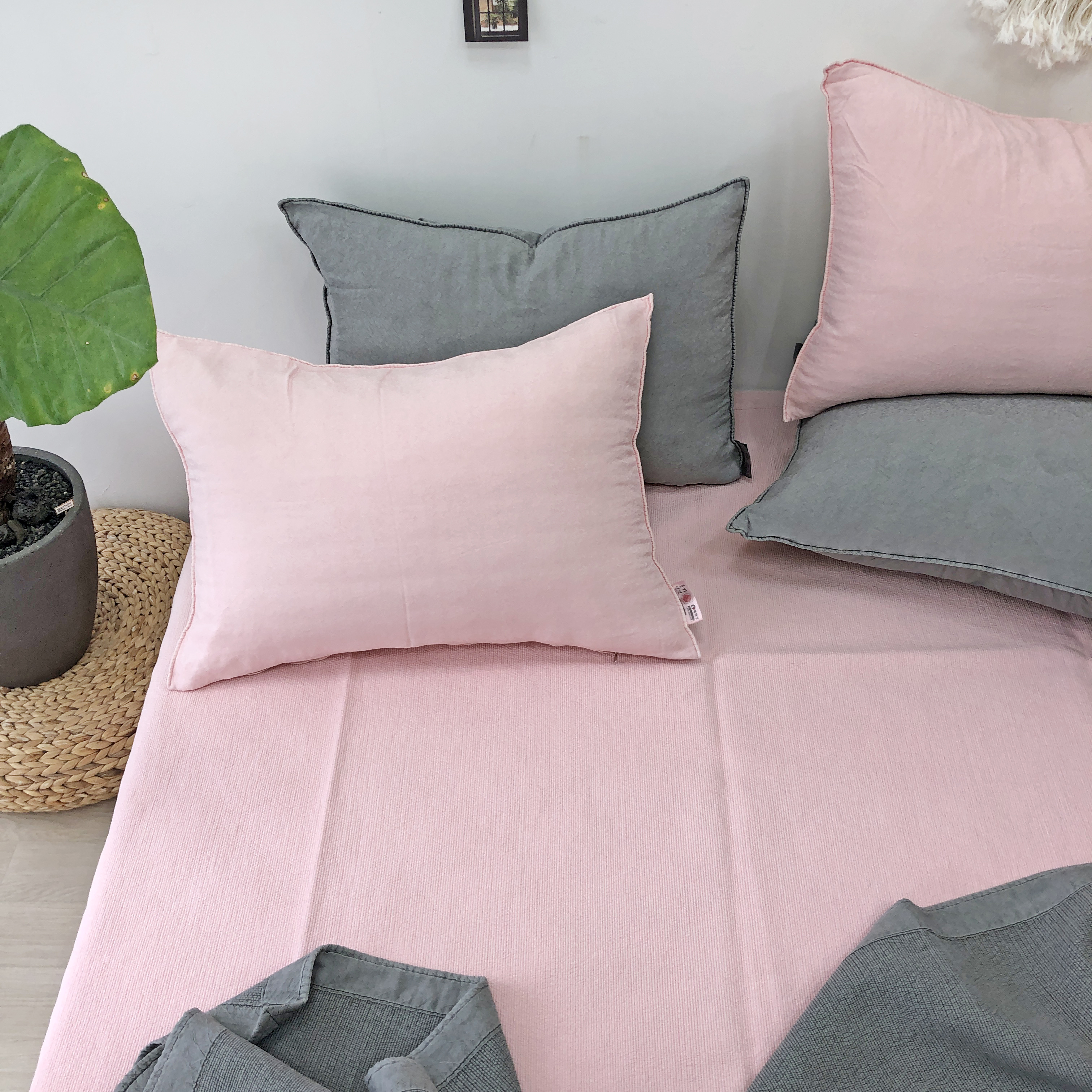 특허청 풍기인견 목화솜 피그먼트 워싱 스프레드 150x210