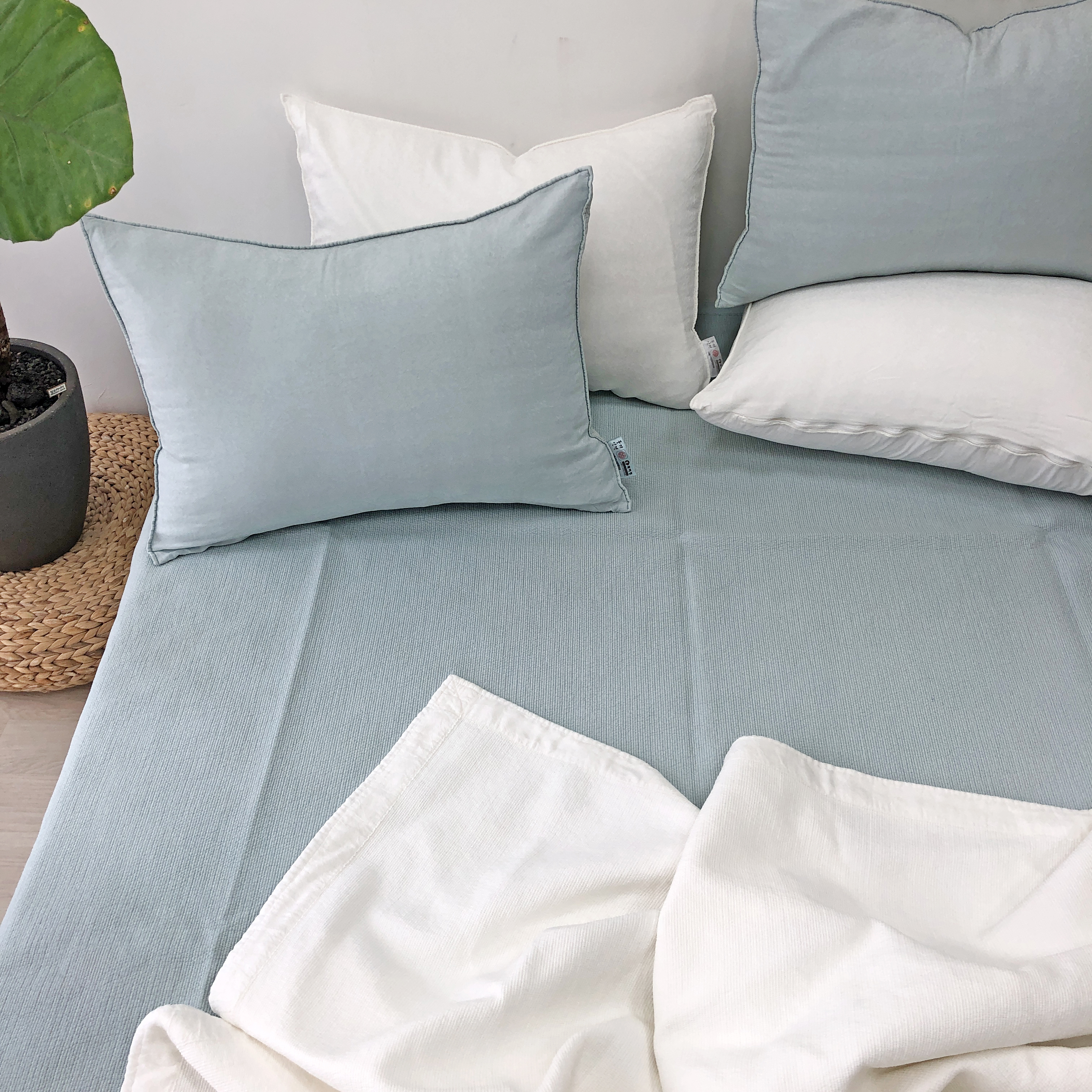 특허청 풍기인견 목화솜 피그먼트 워싱 스프레드 150x210