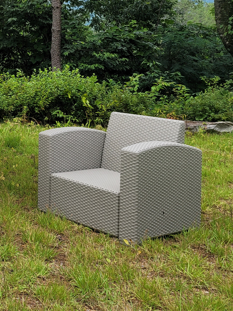 코쿤 화이트 4인 카페야외테이블 세트