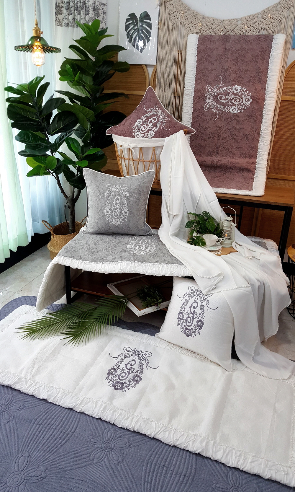 여름 인견쇼파패드 깔개 3인용 4인용 소파 돌쇼파 매트 맞춤 제작